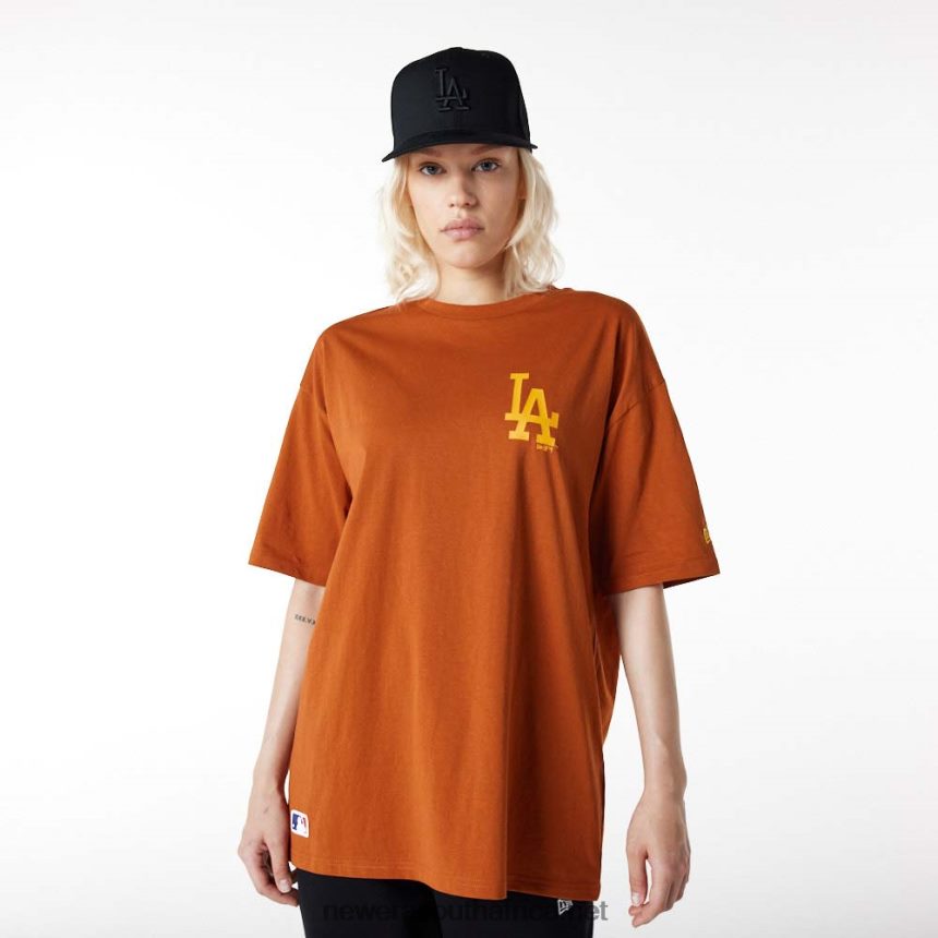 LA Dodgers Essentials Oversized Orange T-Shirt New Era TRBRBN2987