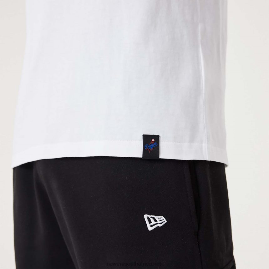 LA Dodgers MLB Drip Logo White T-Shirt New Era TRBRBN3150