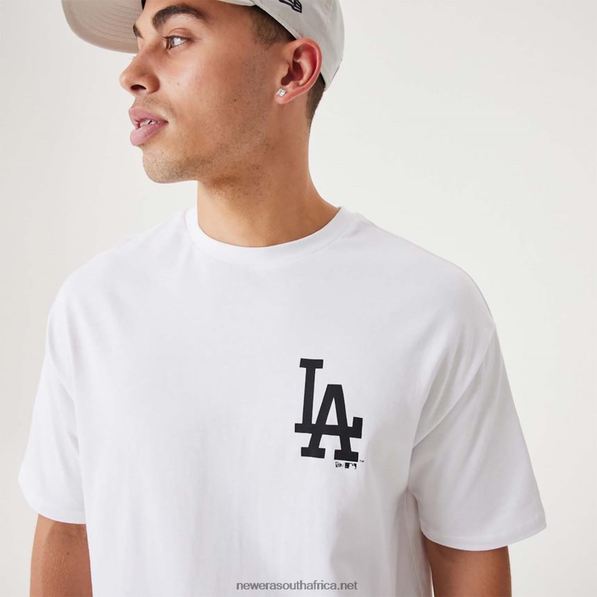 LA Dodgers MLB Floral Graphic White Oversized T-Shirt New Era TRBRBN2899