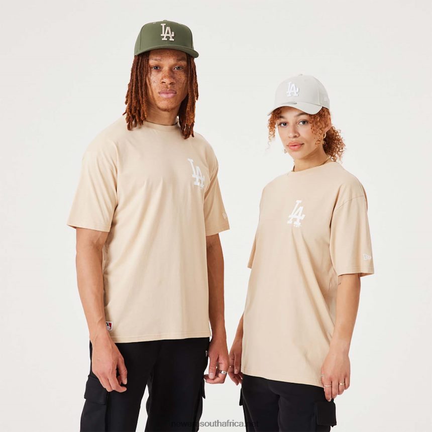 LA Dodgers MLB League Essential Light Beige Oversized T-Shirt New Era TRBRBN3013