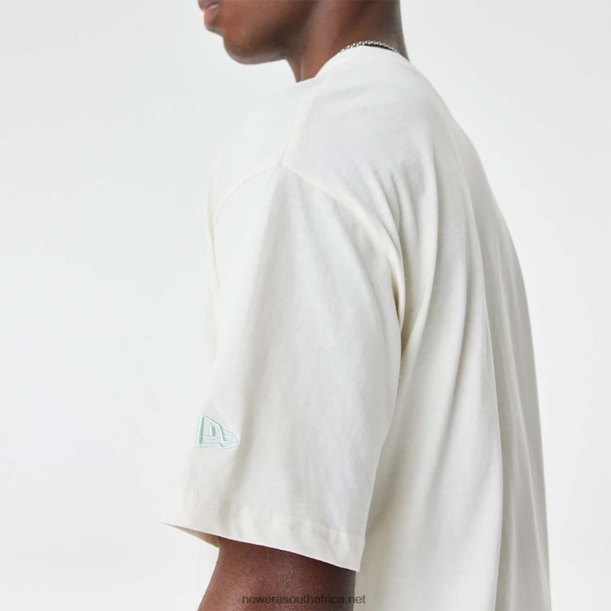 LA Dodgers MLB Stacked Logo White Oversized T-Shirt New Era TRBRBN2885