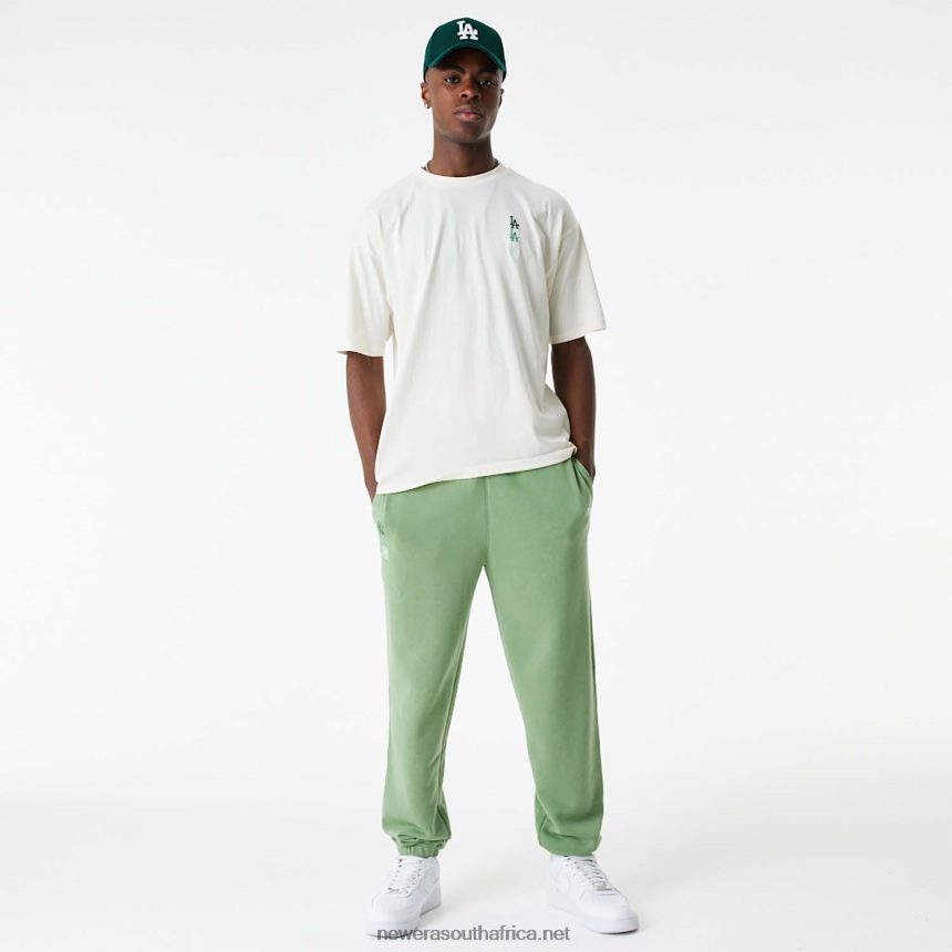 LA Dodgers MLB Stacked Logo White Oversized T-Shirt New Era TRBRBN2885