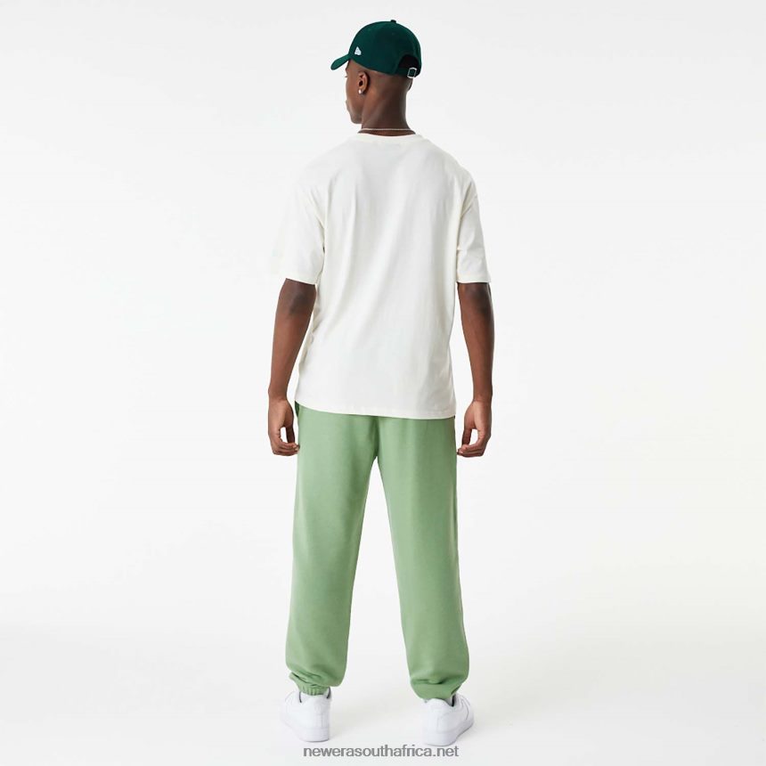 LA Dodgers MLB Stacked Logo White Oversized T-Shirt New Era TRBRBN2885