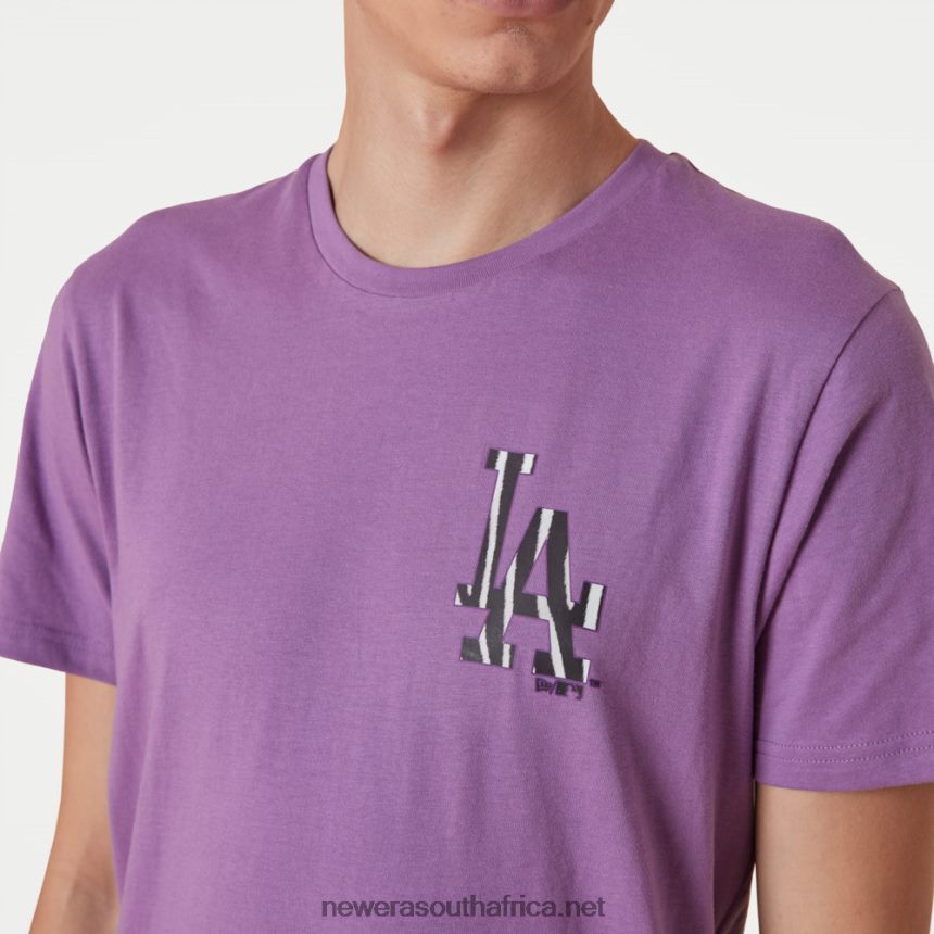 LA Dodgers MLB Team Logo Purple T-Shirt New Era TRBRBN2950