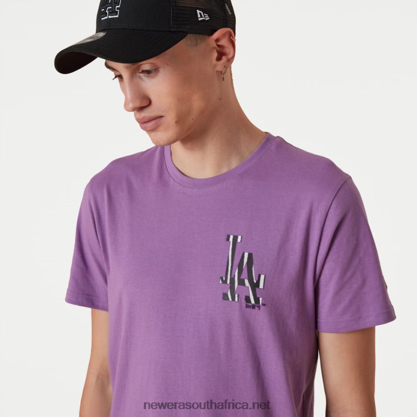 LA Dodgers MLB Team Logo Purple T-Shirt New Era TRBRBN2950