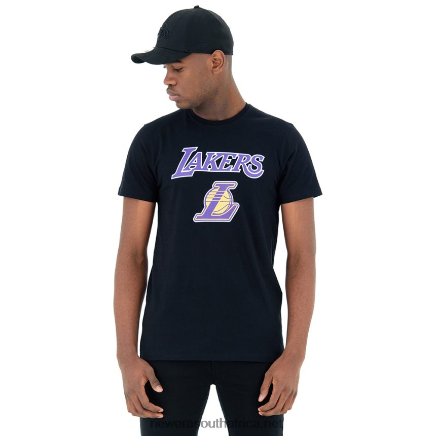 LA Lakers NBA Logo Black T-Shirt New Era TRBRBN2967