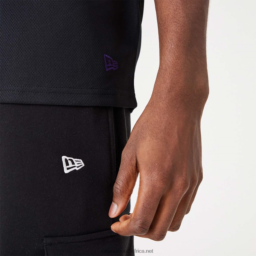 LA Lakers NBA Script Black Oversized T-Shirt New Era TRBRBN2887