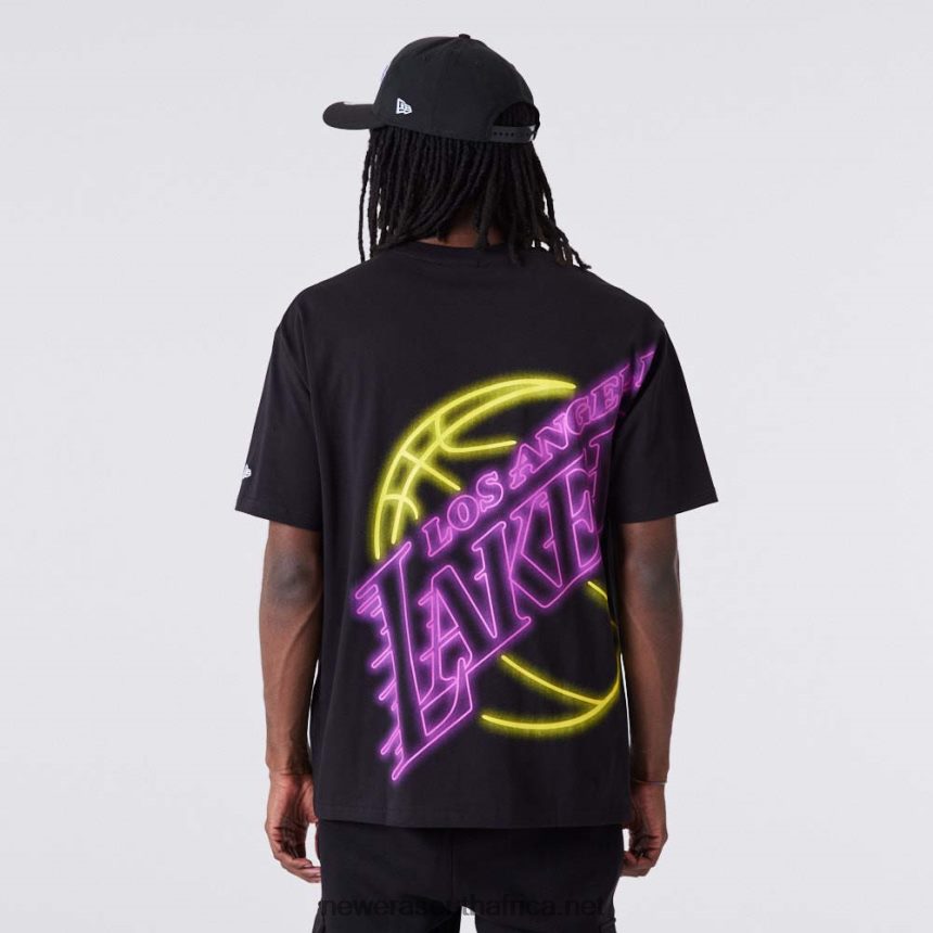 LA Lakers Neon Oversized Black T-Shirt New Era TRBRBN2874