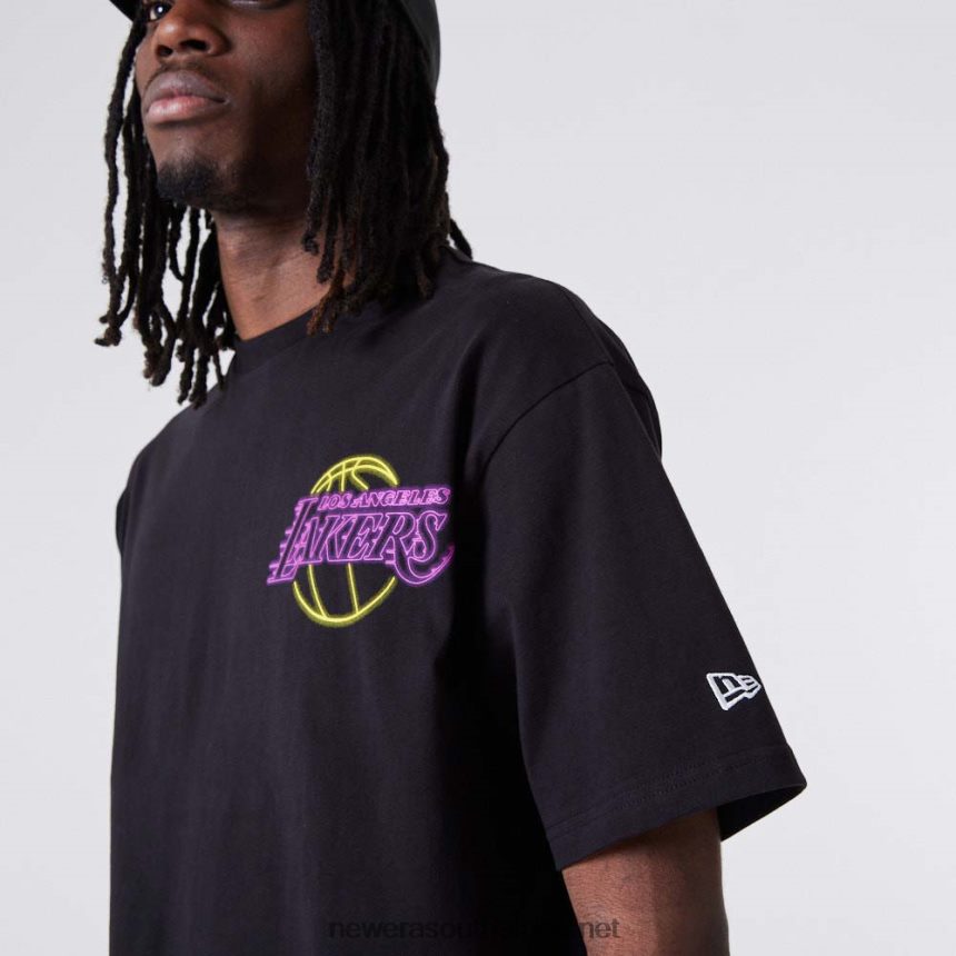 LA Lakers Neon Oversized Black T-Shirt New Era TRBRBN2874