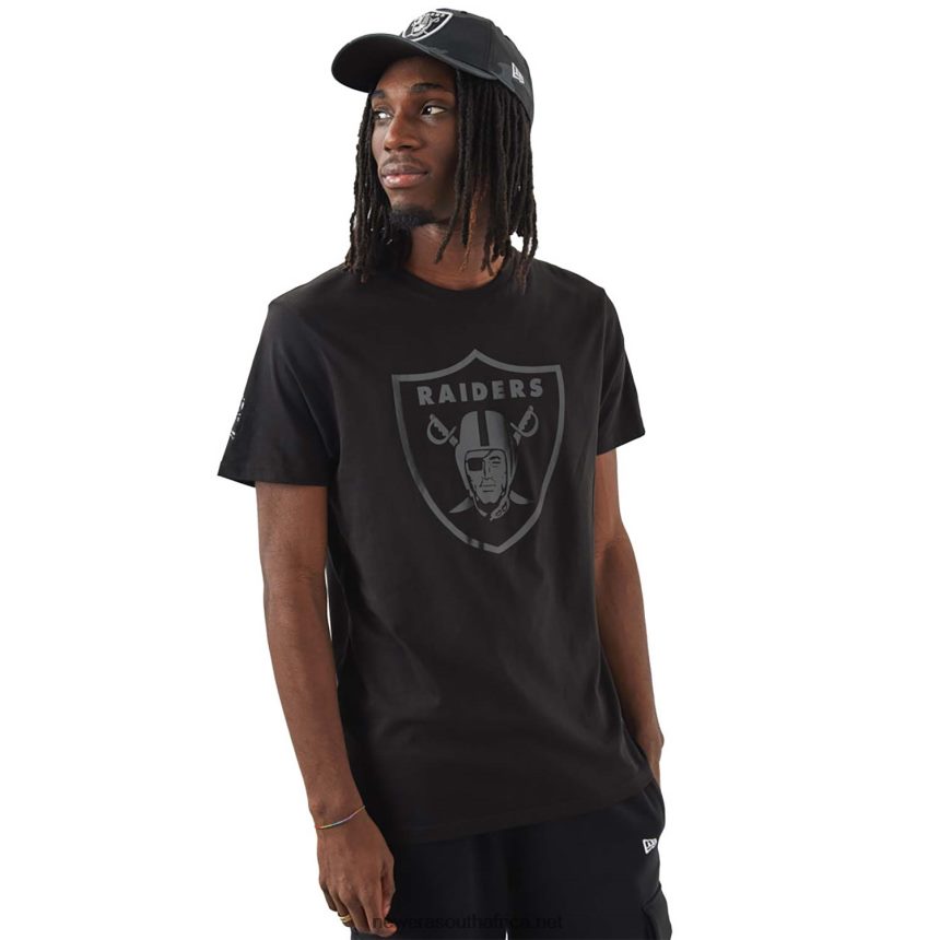 Las Vegas Raiders NFL Foil Black T-Shirt New Era TRBRBN3005
