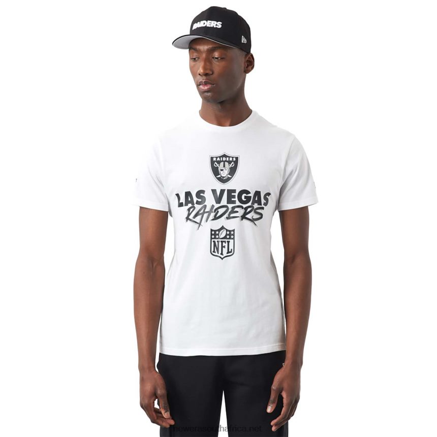 Las Vegas Raiders NFL Script White T-Shirt New Era TRBRBN3061