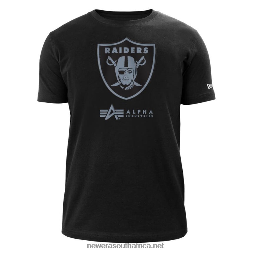 Las Vegas Raiders x Alpha Industries Black T-Shirt New Era TRBRBN2961
