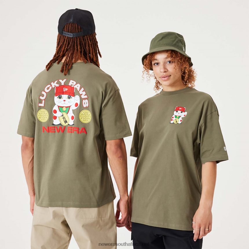 Lucky Paws Character Medium Green Oversized T-Shirt New Era TRBRBN2983