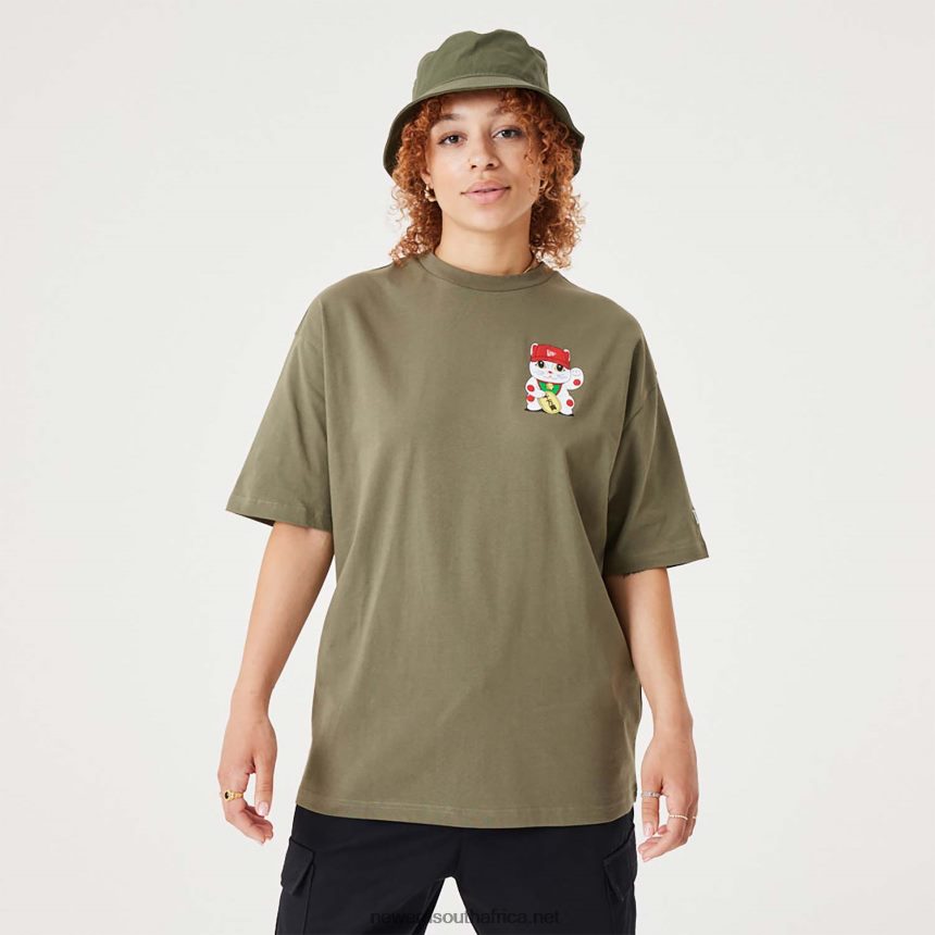 Lucky Paws Character Medium Green Oversized T-Shirt New Era TRBRBN2983