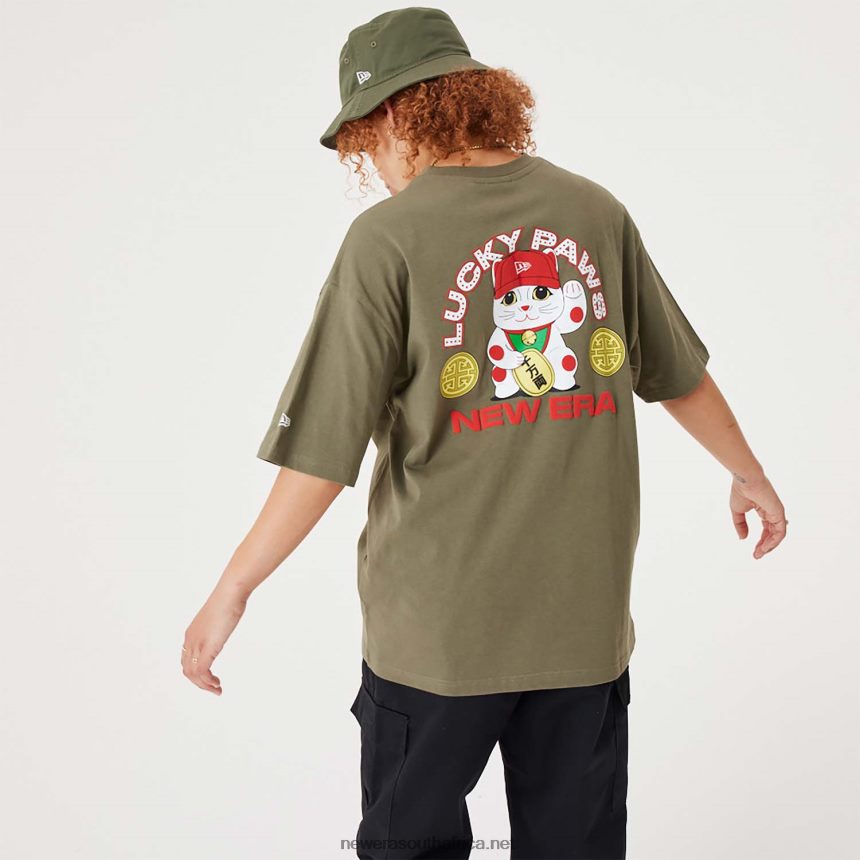 Lucky Paws Character Medium Green Oversized T-Shirt New Era TRBRBN2983