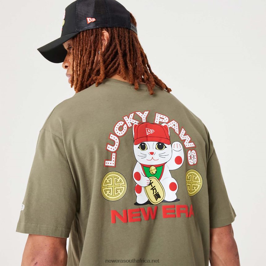 Lucky Paws Character Medium Green Oversized T-Shirt New Era TRBRBN2983