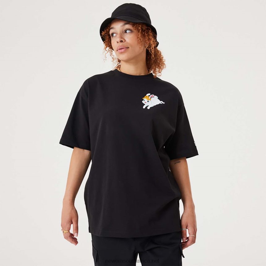 Lucky Rabbit Black Oversized T-Shirt New Era TRBRBN2997