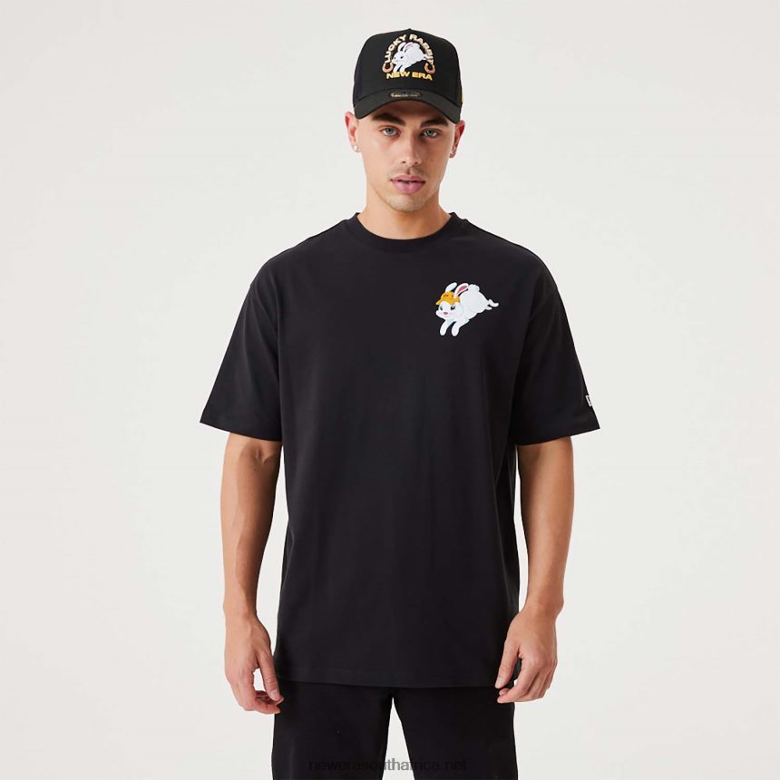 Lucky Rabbit Black Oversized T-Shirt New Era TRBRBN2997