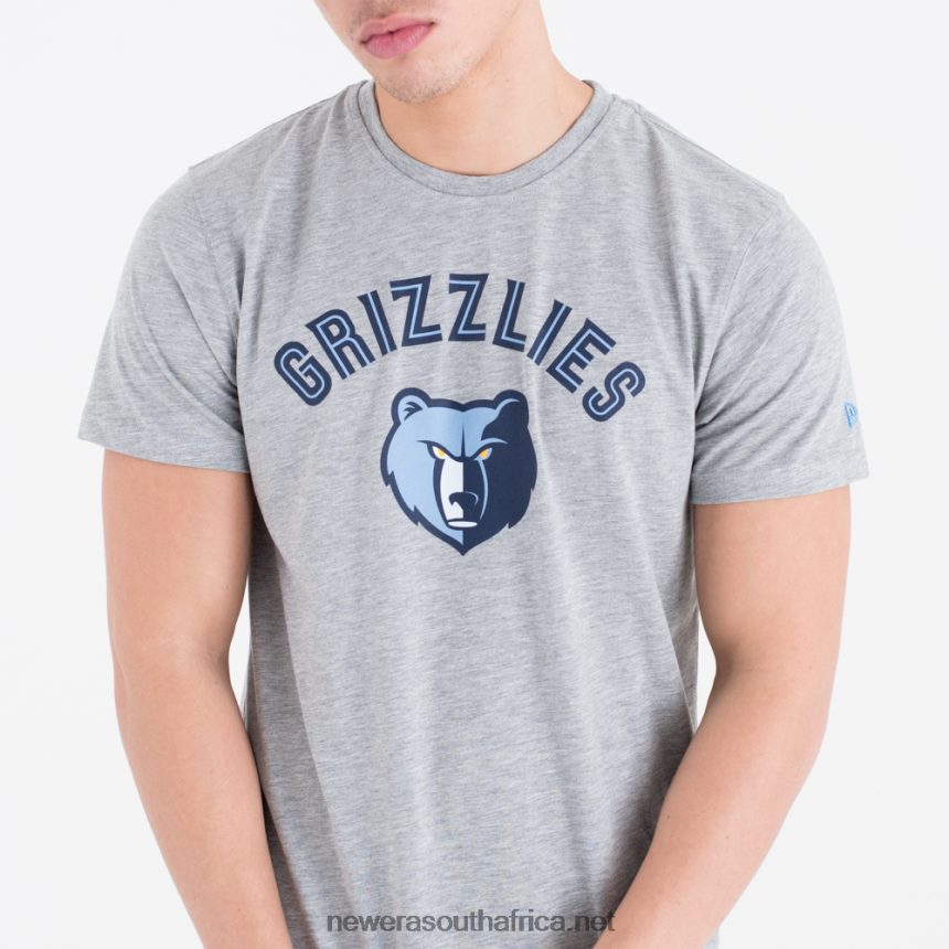 Memphis Grizzlies NBA Team Logo Grey T-Shirt New Era TRBRBN3066