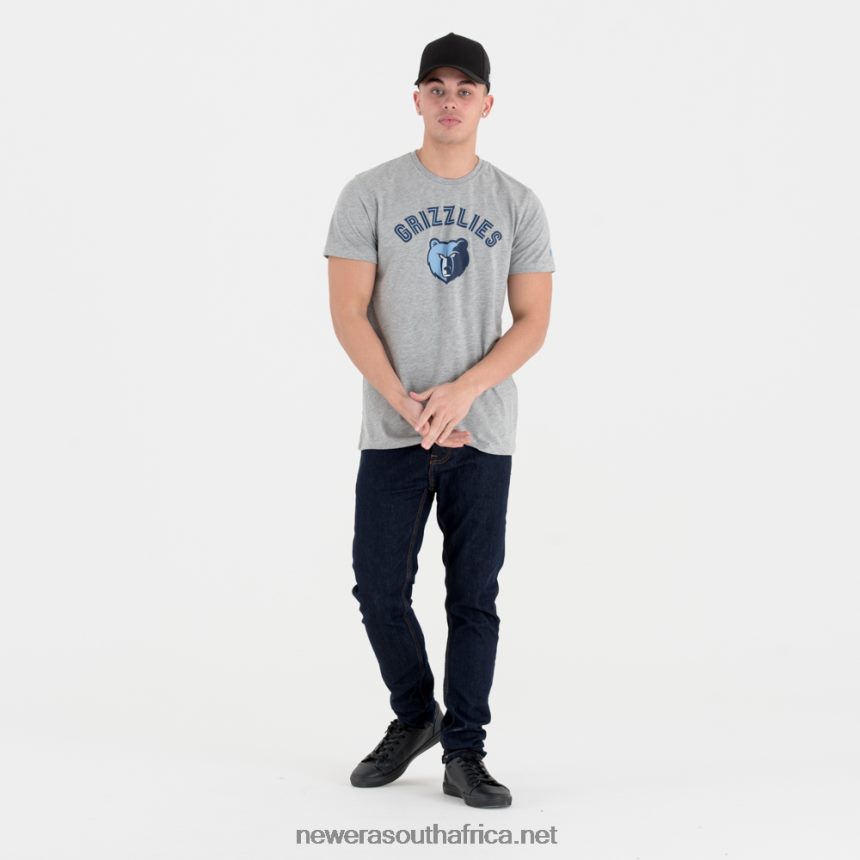 Memphis Grizzlies NBA Team Logo Grey T-Shirt New Era TRBRBN3066