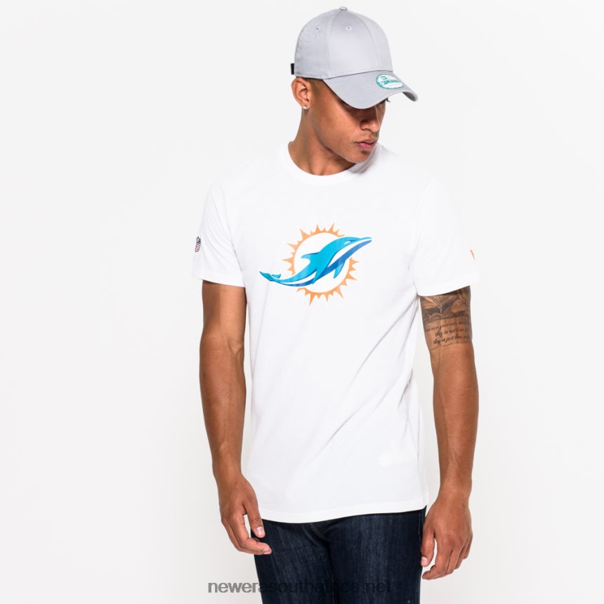 Miami Dolphins Team Logo White T-Shirt New Era TRBRBN2867