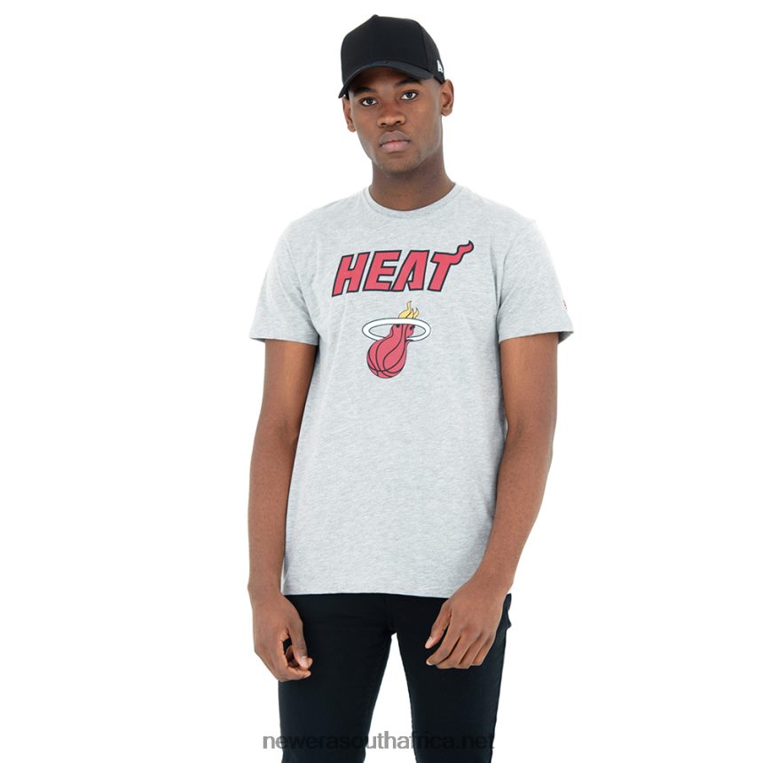 Miami Heat Heather Grey T-Shirt New Era TRBRBN2882