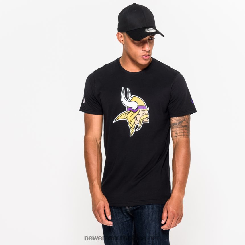 Minnesota Vikings Team Logo Black T-Shirt New Era TRBRBN2995