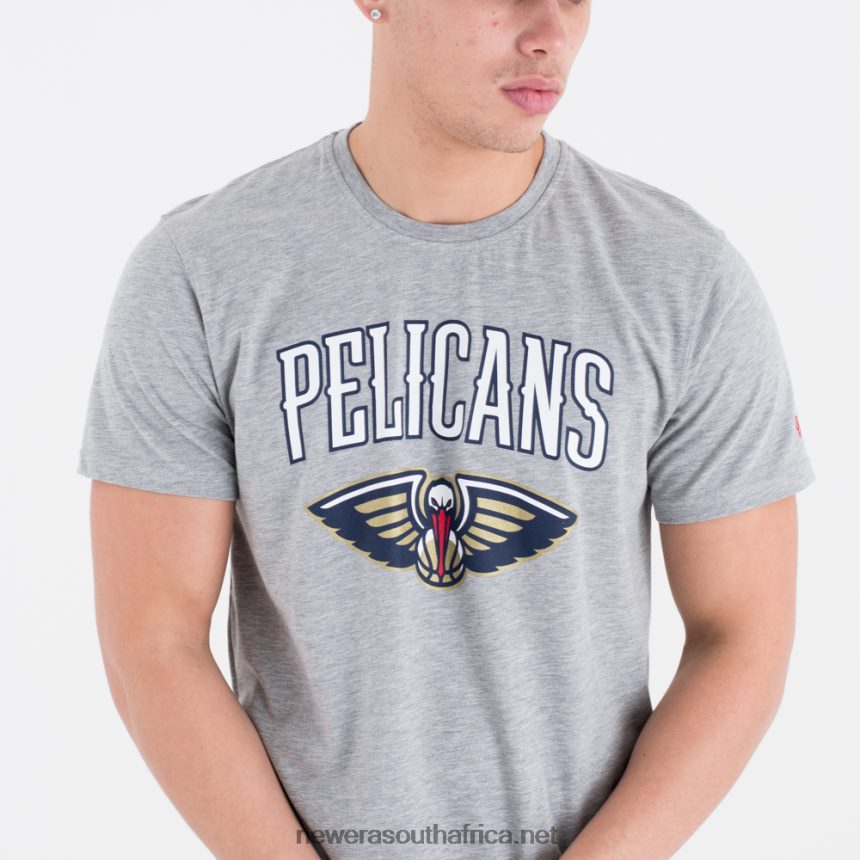 New Orleans Pelicans Team Logo Grey T-Shirt New Era TRBRBN3080