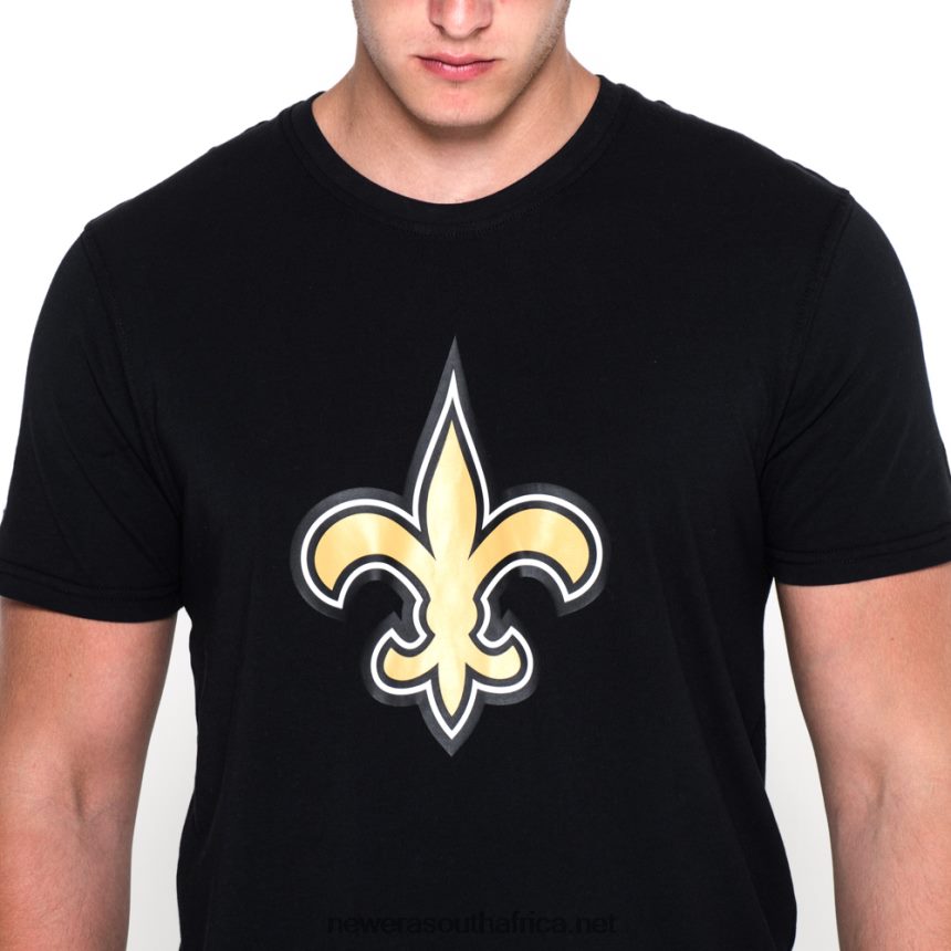New Orleans Saints Team Logo Black T-Shirt New Era TRBRBN2911