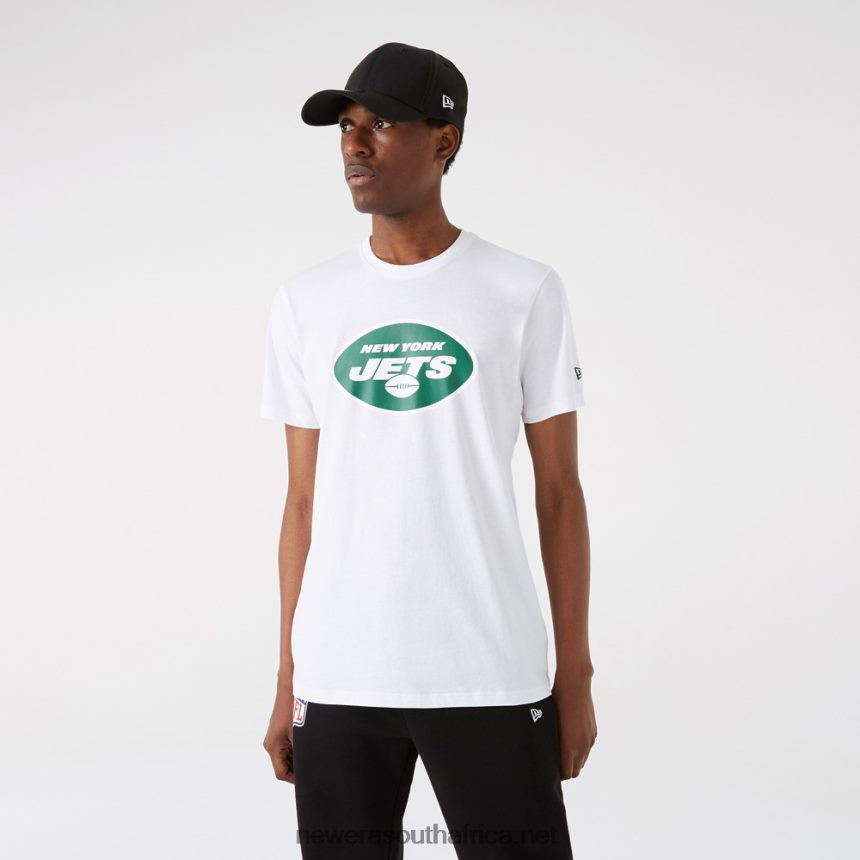 New York Jets NFL Team Logo White T-Shirt New Era TRBRBN2925
