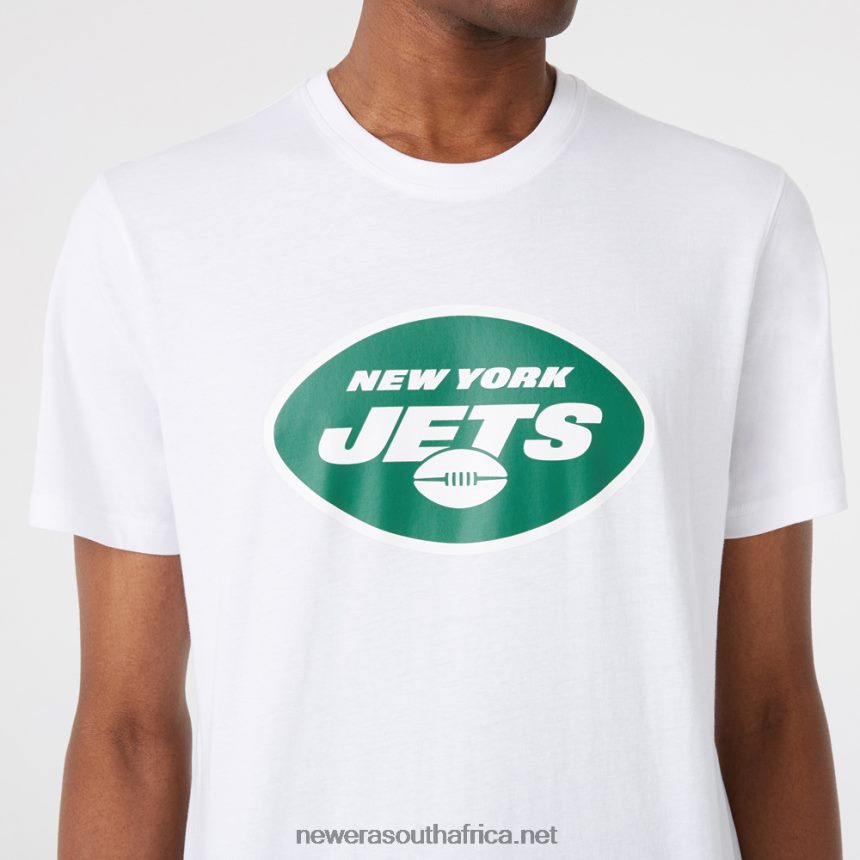 New York Jets NFL Team Logo White T-Shirt New Era TRBRBN2925