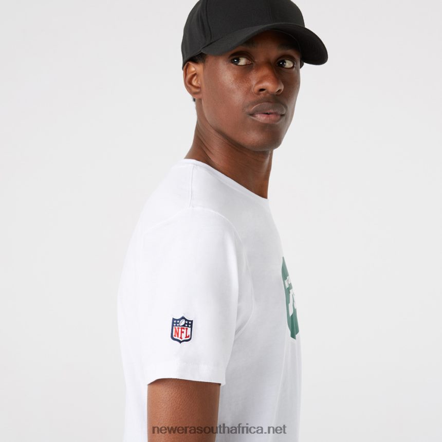 New York Jets NFL Team Logo White T-Shirt New Era TRBRBN2925