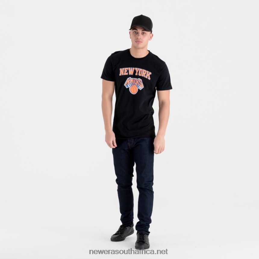 New York Knicks Team Logo Black T-Shirt New Era TRBRBN3177