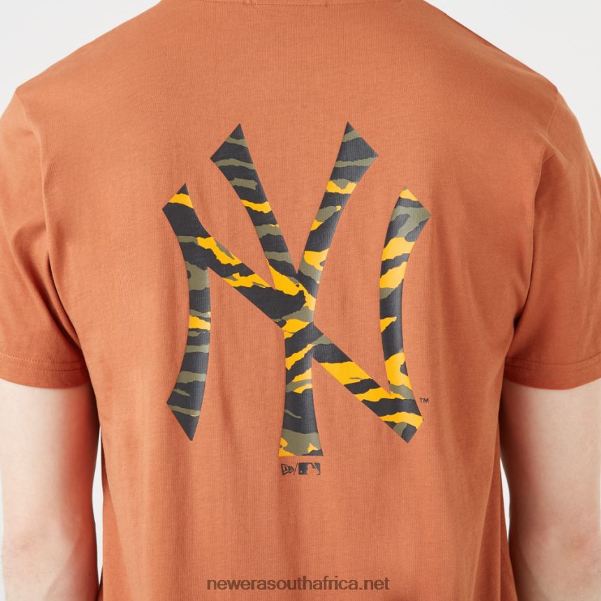 New York Yankees Camo Logo Brown T-Shirt New Era TRBRBN2909