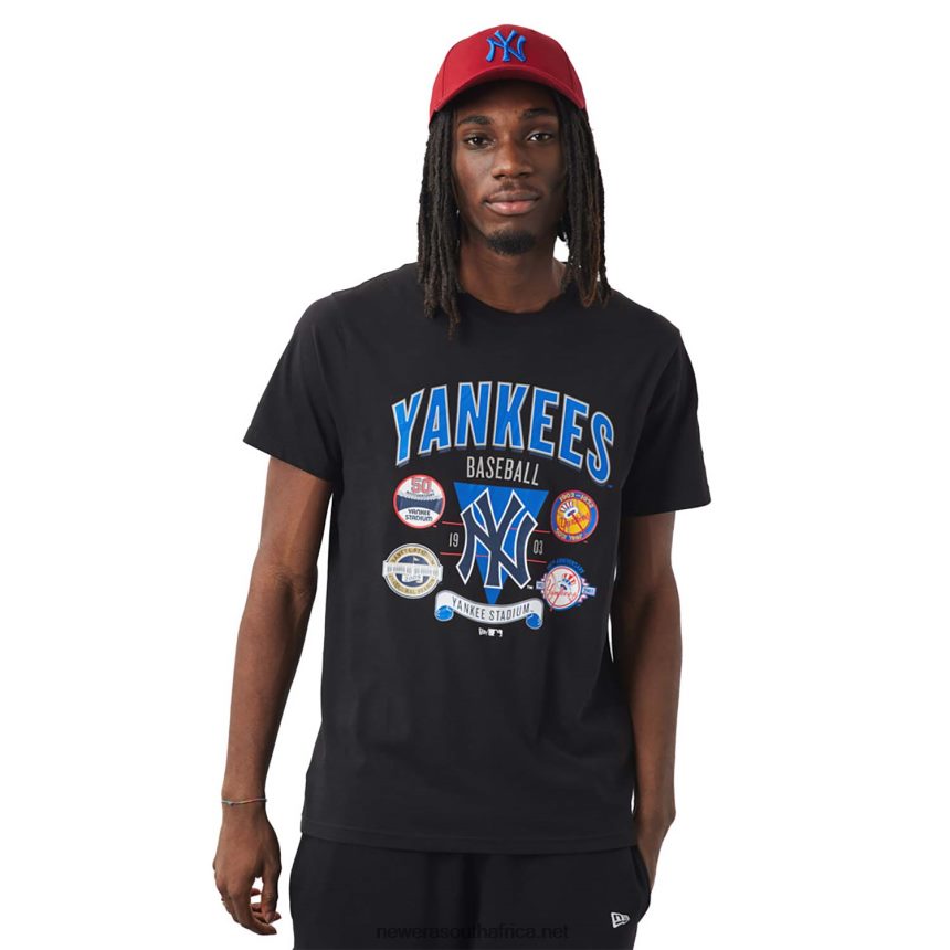 New York Yankees Champ Series Black T-Shirt New Era TRBRBN3102