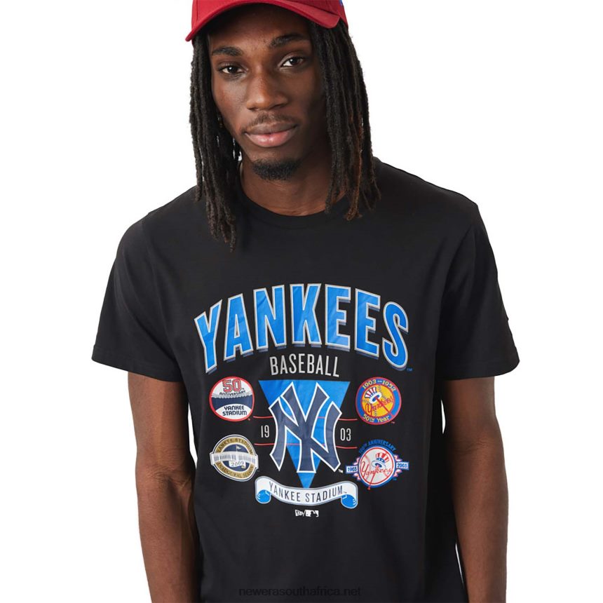 New York Yankees Champ Series Black T-Shirt New Era TRBRBN3102
