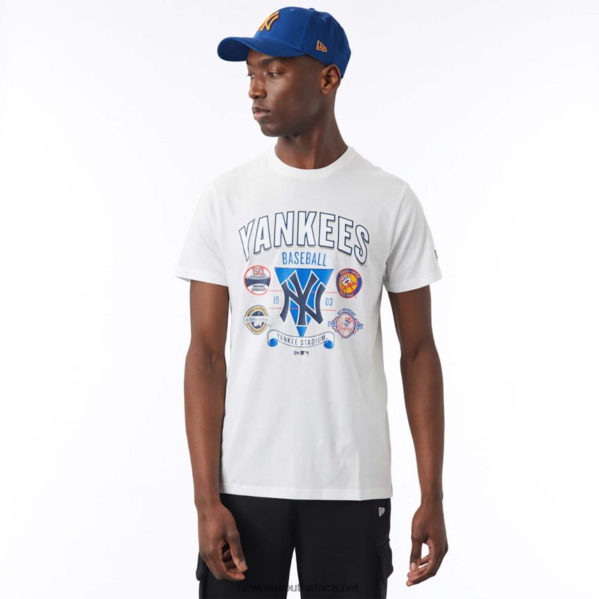 New York Yankees Champ Series White T-Shirt New Era TRBRBN3115