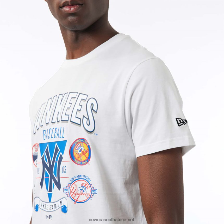 New York Yankees Champ Series White T-Shirt New Era TRBRBN3115