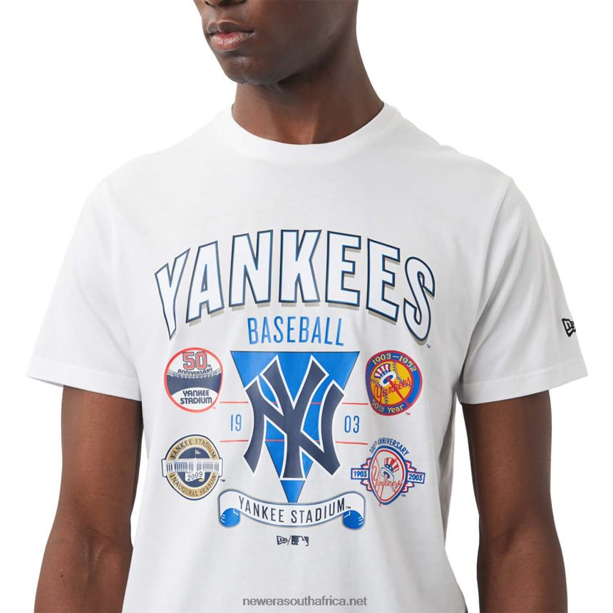 New York Yankees Champ Series White T-Shirt New Era TRBRBN3115