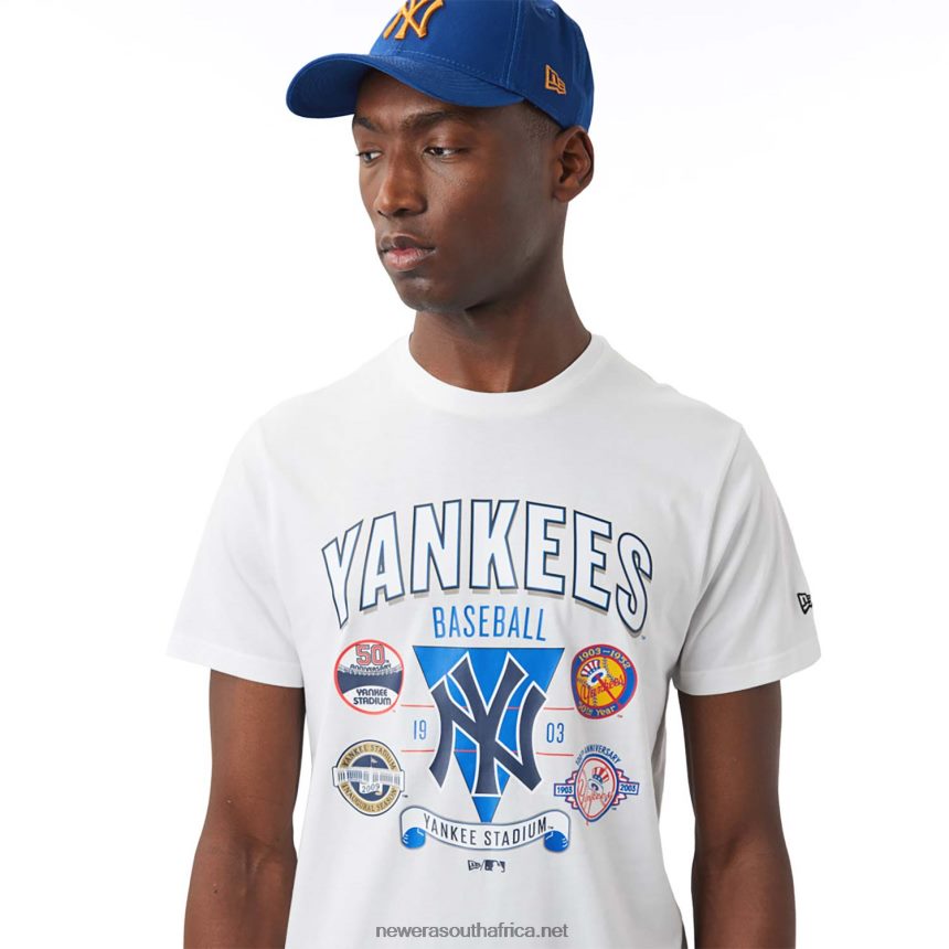 New York Yankees Champ Series White T-Shirt New Era TRBRBN3115