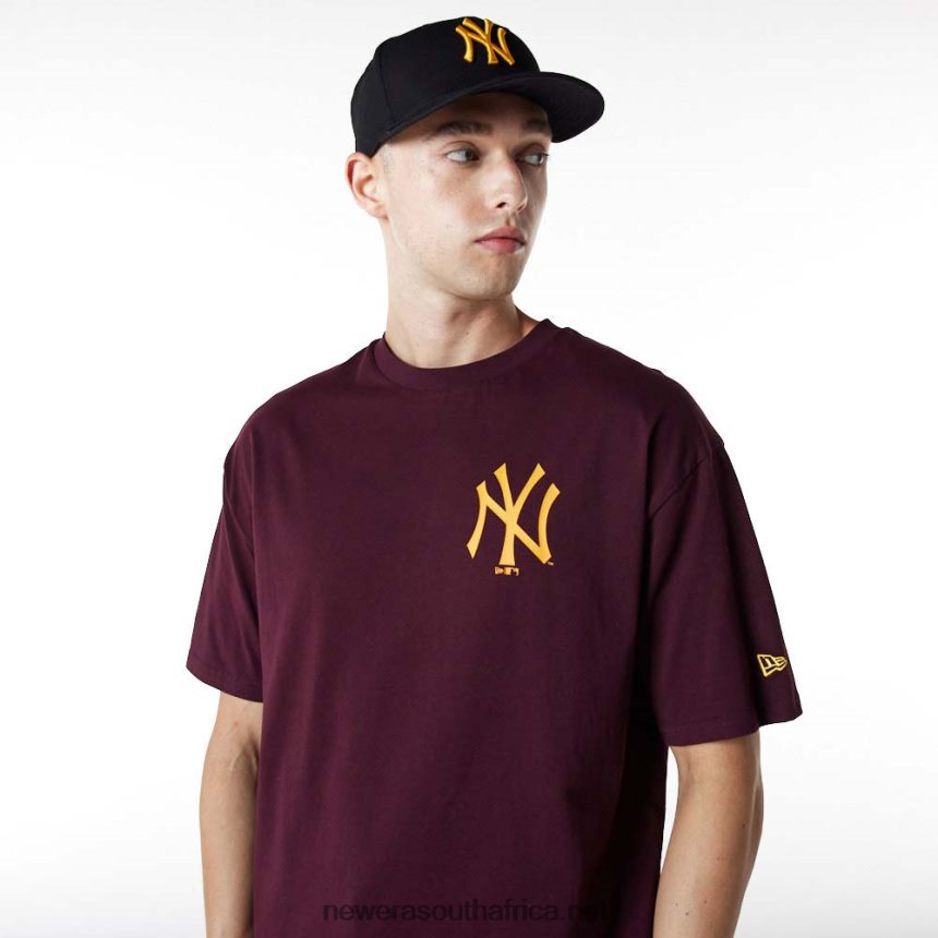 New York Yankees Essentials Oversized Dark Purple T-Shirt New Era TRBRBN2931
