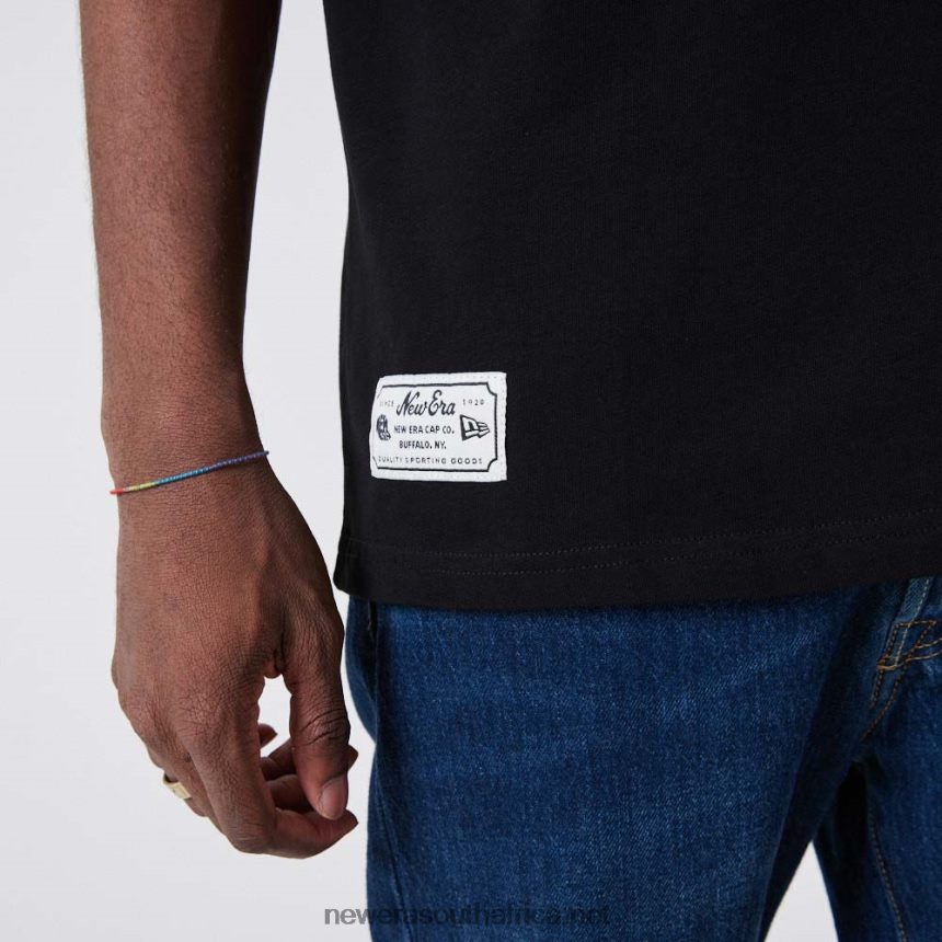 New York Yankees Graphic Oversized Black T-Shirt New Era TRBRBN3071