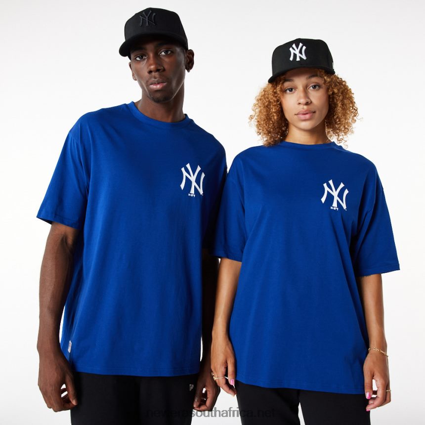 New York Yankees League Essential Blue Oversized T-Shirt New Era TRBRBN3114