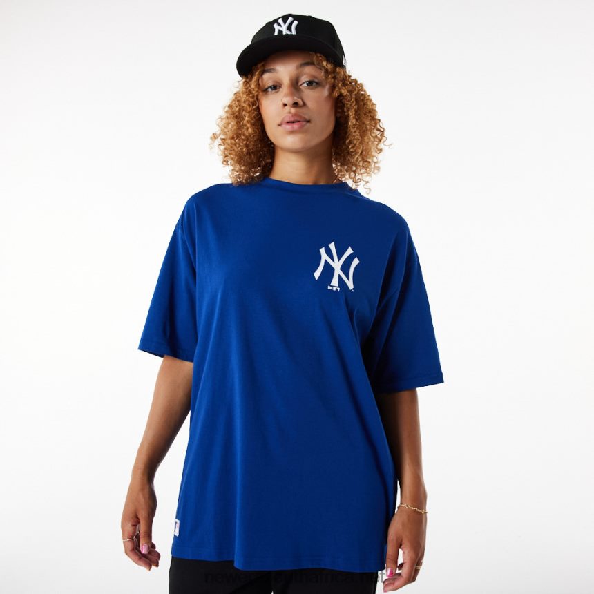 New York Yankees League Essential Blue Oversized T-Shirt New Era TRBRBN3114