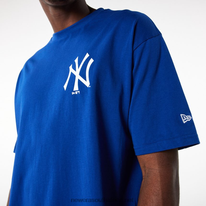 New York Yankees League Essential Blue Oversized T-Shirt New Era TRBRBN3114