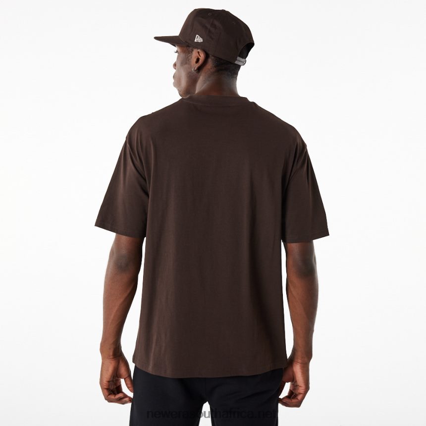 New York Yankees League Essential Brown Oversized T-Shirt New Era TRBRBN3125