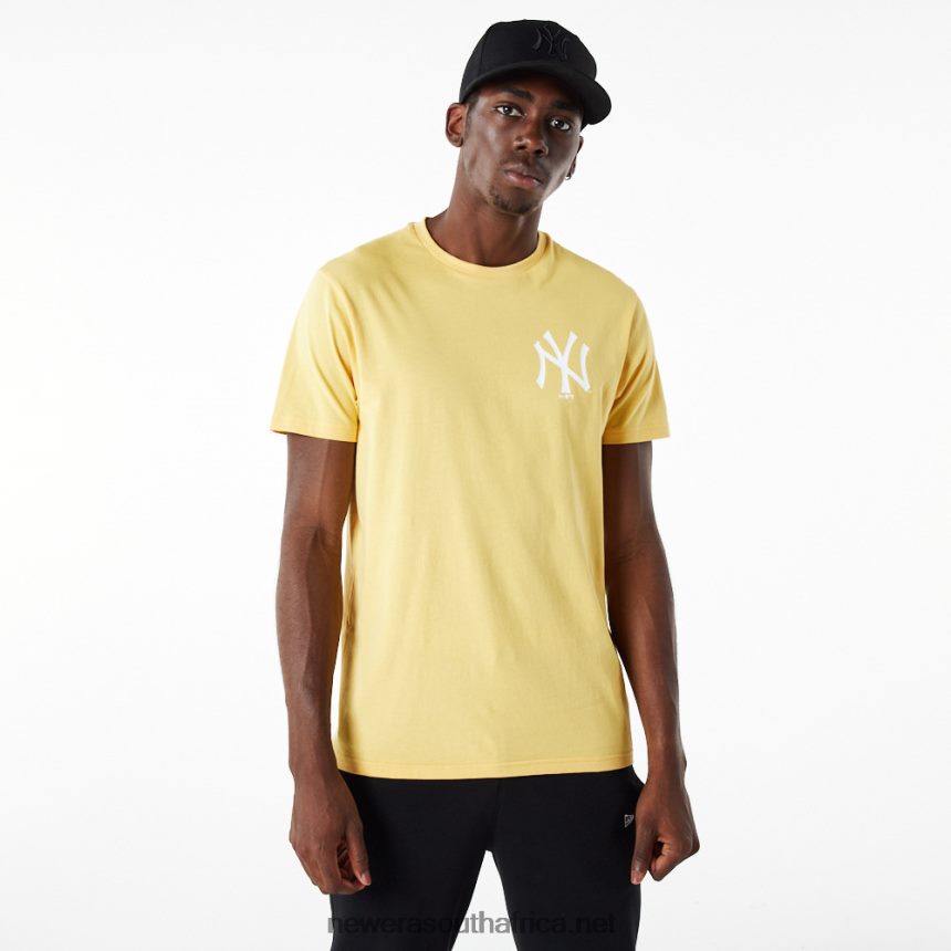 New York Yankees League Essential Pastel Yellow T-Shirt New Era TRBRBN3113