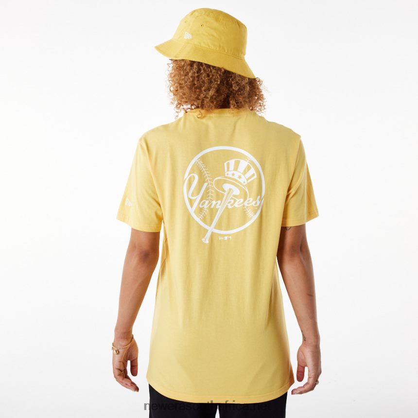 New York Yankees League Essential Pastel Yellow T-Shirt New Era TRBRBN3113