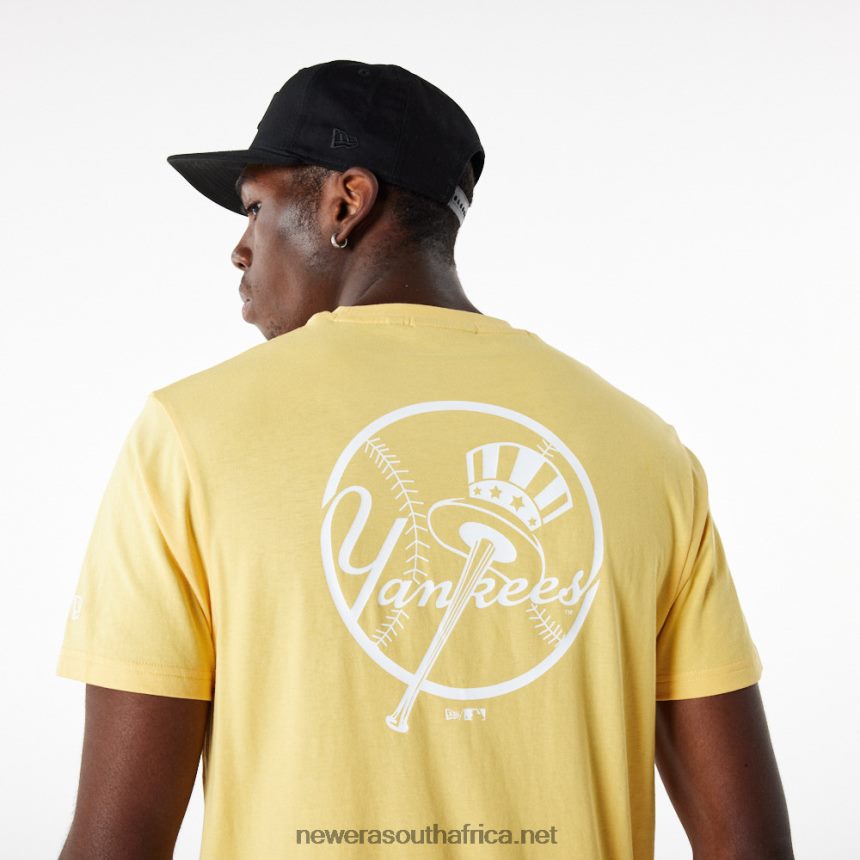 New York Yankees League Essential Pastel Yellow T-Shirt New Era TRBRBN3113