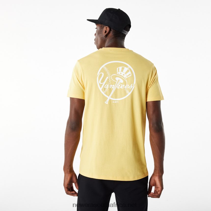 New York Yankees League Essential Pastel Yellow T-Shirt New Era TRBRBN3113